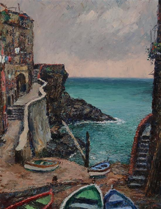 Piere Sansalvadore, oil - Riomaggiore